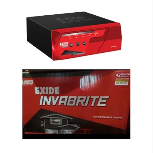 Exide Inverterz Magic 1125 Home UPS and Exide InvaBrite Tubular IBRST1350