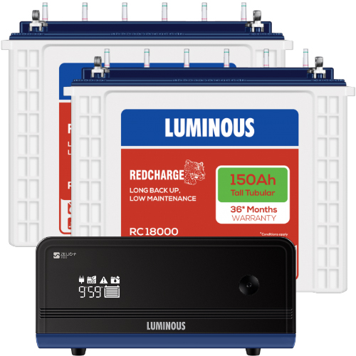 Luminous Zelio+ 1700 Home UPS and 2pcs Luminous Red Charge RC 18000